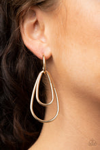 Load image into Gallery viewer, Droppin Drama - Gold Post Earring Paparazzi Accessories