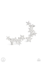 Load image into Gallery viewer, Star-Spangled Shimmer - White Earring Paparazzi Accessories