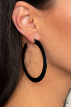 Load image into Gallery viewer, The Inside Track - Black Earrings Paparazzi Accessories