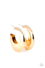 Load image into Gallery viewer, Chic CRESCENTO - Gold Hoop Earring Paparazzi Accessories