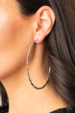 Load image into Gallery viewer, Embellished Edge - Silver Earrings Paparazzi Accessories