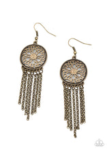 Load image into Gallery viewer, Blissfully Botanical - Brass Earrings Paparazzi Accessories