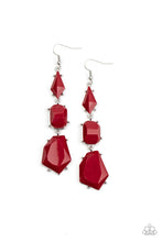 Load image into Gallery viewer, Geo Getaway - Red Earring Paparazzi Accessories