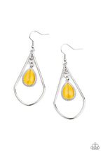 Load image into Gallery viewer, Ethereal Elegance - Yellow Earrings Paparazzi Accessories