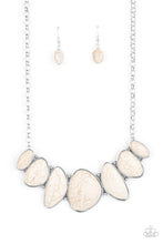 Load image into Gallery viewer, Primitive - White Stone Necklace Paparazzi Accessories