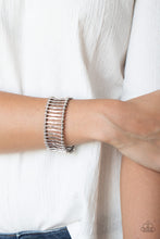 Load image into Gallery viewer, Rustic Rebellion - Silver Stretchy Bracelet Paparazzi Accessories