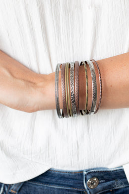Relics On Repeat - Multi Bangle Bracelet Paparazzi Accessories