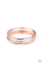 Load image into Gallery viewer, Top Of The Heap - Rose Gold Bracelet Paparazzi Accessories