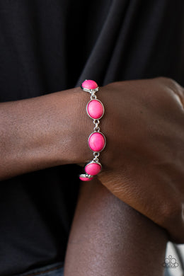 Nice Stonework - Pink Bracelet Paparazzi Accessories