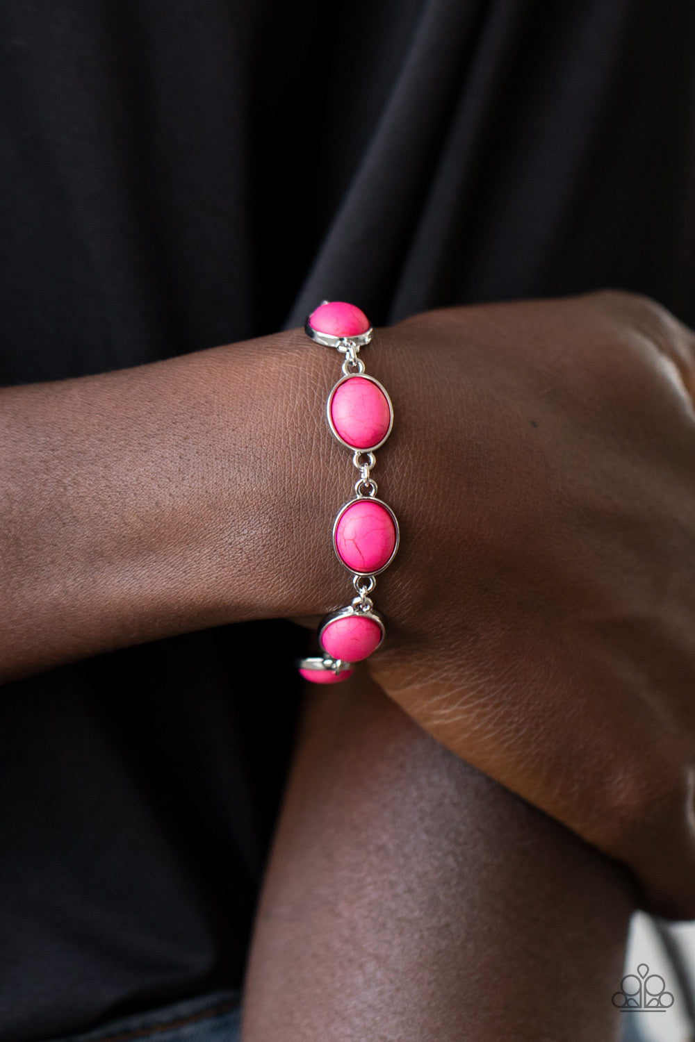Nice Stonework - Pink Bracelet Paparazzi Accessories