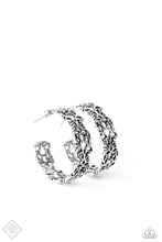 Load image into Gallery viewer, Laurel Wreaths - Silver Earrings Paparazzi Accessories