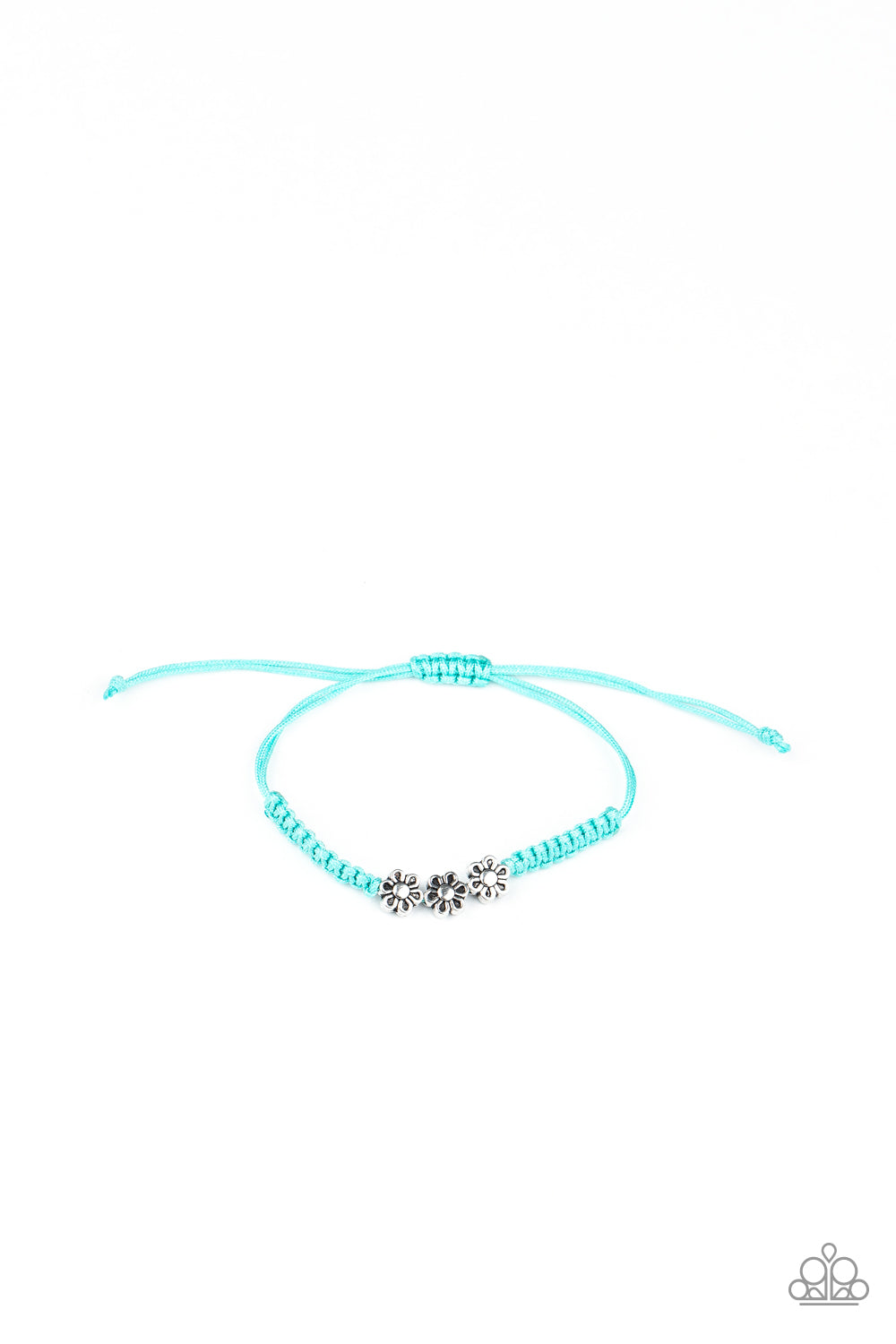 Silver Flower Starlet Shimmer Bracelets Paparazzi Accessories