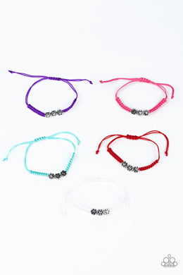 Silver Flower Starlet Shimmer Bracelets Paparazzi Accessories