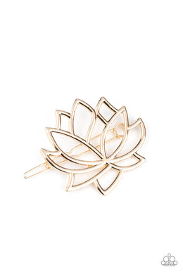 Lotus Pools - Gold Hair Accessory Paparazzi Accessories