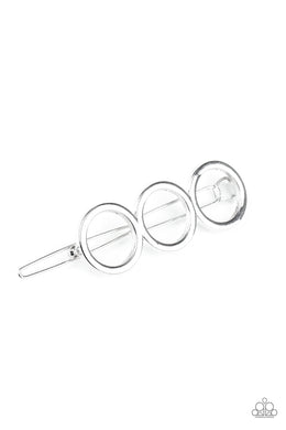 A HOLE Lot of Trouble - Silver Hair Accessory Paparazzi Accessories