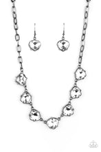 Load image into Gallery viewer, Star Quality Sparkle - Black Gunmetal Rhinestone Necklace Paparazzi Accessories