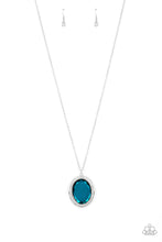 Load image into Gallery viewer, REIGN Them In - Blue Rhinestone Necklace Paparazzi Accessories