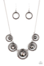 Load image into Gallery viewer, PIXEL Perfect - Silver Rhinestone Necklace Paparazzi Accessories