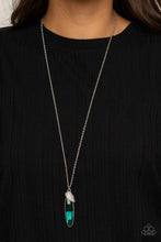 Load image into Gallery viewer, Spontaneous Sparkle - Green Rhinestone Necklace Paparazzi Accessories