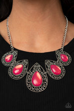 Load image into Gallery viewer, Opal Auras - Pink Necklace Paparazzi Accessories