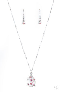 Stormy Shimmer - Pink Necklace Paparazzi Accessories