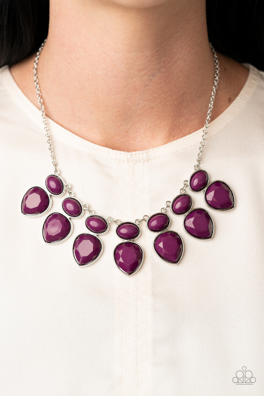 Modern Masquerade - Purple Necklace Paparazzi Accessories