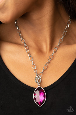 Unlimited Sparkle - Pink Necklace Paparazzi Accessories
