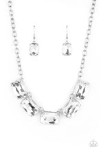 Load image into Gallery viewer, Deep Freeze Diva - White Rhinestone Necklace Paparazzi Accessories