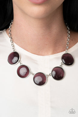 Ethereal Escape - Purple Cat's Eye Necklace Paparazzi Accessories