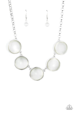 Ethereal Escape - White Necklace Paparazzi Accessories