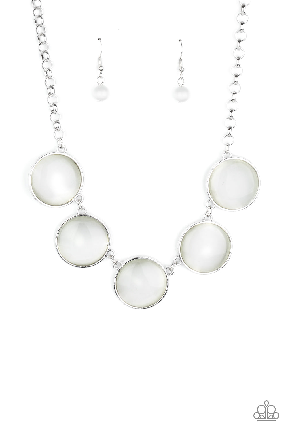 Ethereal Escape - White Necklace Paparazzi Accessories
