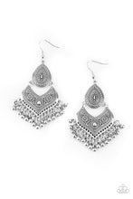 Load image into Gallery viewer, Music To My Ears - Silver Earrings Paparazzi Accessories