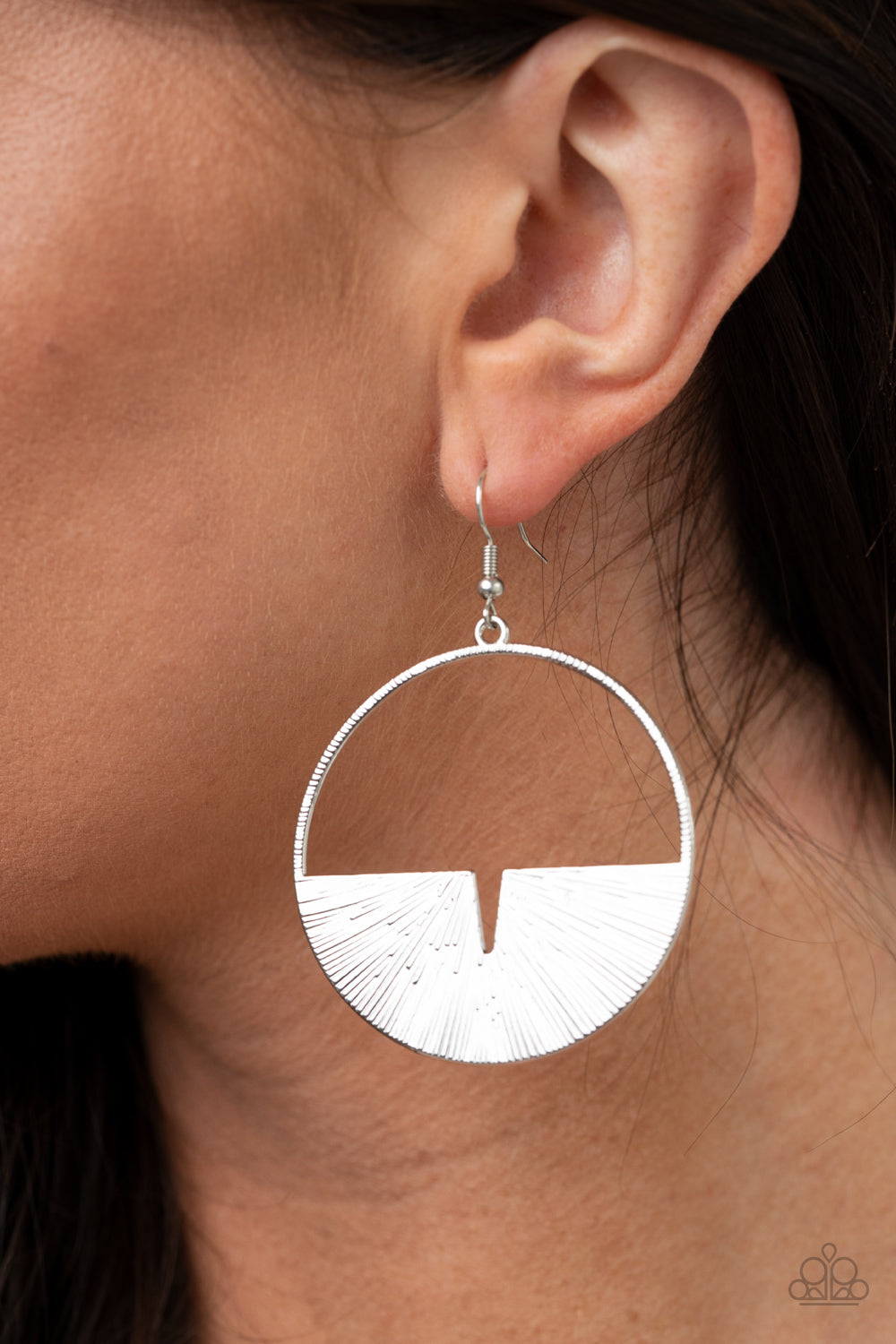 Reimagined Refinement - Silver Earrings Paparazzi Accessories