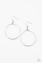 Load image into Gallery viewer, Colorfully Curvy - White Earrings Paparazzi Accessories