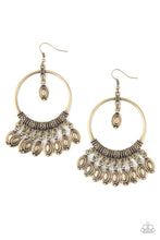 Load image into Gallery viewer, Metallic Harmony - Brass Earrings Paparazzi Accessories