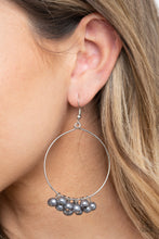 Load image into Gallery viewer, Things Are Looking UPSCALE - Silver Pearl Earrings Paparazzi Accessories