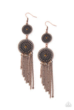 Load image into Gallery viewer, Medallion Mecca - Copper Earring Paparazzi Accessories