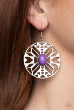 Load image into Gallery viewer, Southwest Walkabout - Purple Earrings Paparazzi Accessories