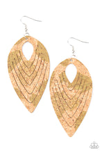 Load image into Gallery viewer, Cork Cabana - Green Earrings Paparazzi Accessories
