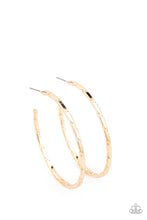 Load image into Gallery viewer, Unregulated - Gold Hoop Earrings Paparazzi Accessories