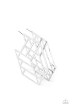 Load image into Gallery viewer, Gotta Get GEO-ing - Silver Earrings Paparazzi Accessories
