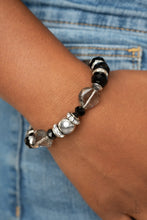 Load image into Gallery viewer, Treat Yourself - Black Stretchy Bracelet Paparazzi Accessories