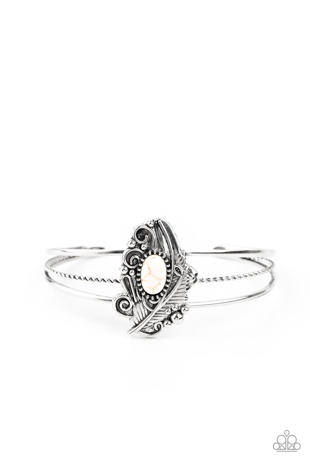 Sahara Solstice - White Bracelet Paparazzi Accessories