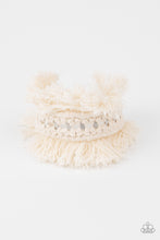 Load image into Gallery viewer, Homespun Hardware - White Macrame Bracelet Paparazzi Accessories