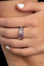 Load image into Gallery viewer, The Next Level - Pink Rhinestone Ring Paparazzi Accessories