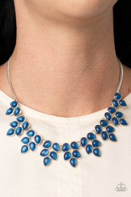 Hidden Eden - Blue Necklace Paparazzi Accessories