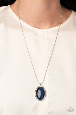 GLISTEN To This - Blue Cat's Eye Necklace Paparazzi Accessories