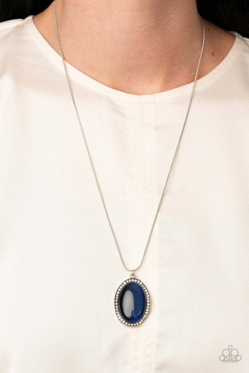 GLISTEN To This - Blue Cat's Eye Necklace Paparazzi Accessories