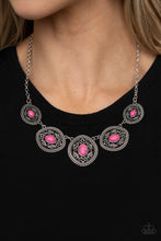 Load image into Gallery viewer, Alter ECO - Pink Stone Necklace Paparazzi Accessories