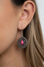 Load image into Gallery viewer, Alter ECO - Pink Stone Necklace Paparazzi Accessories